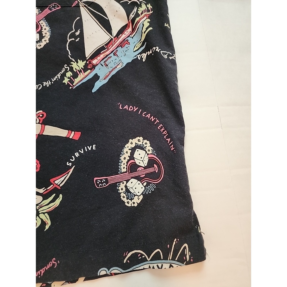 Vintage Koko Island Hawaiian Shirt Mens XL Jimmy Buffett Volcano AOP USA Made - Picture 11 of 15